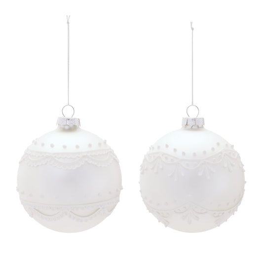 Round Glass Ornament Set of 6