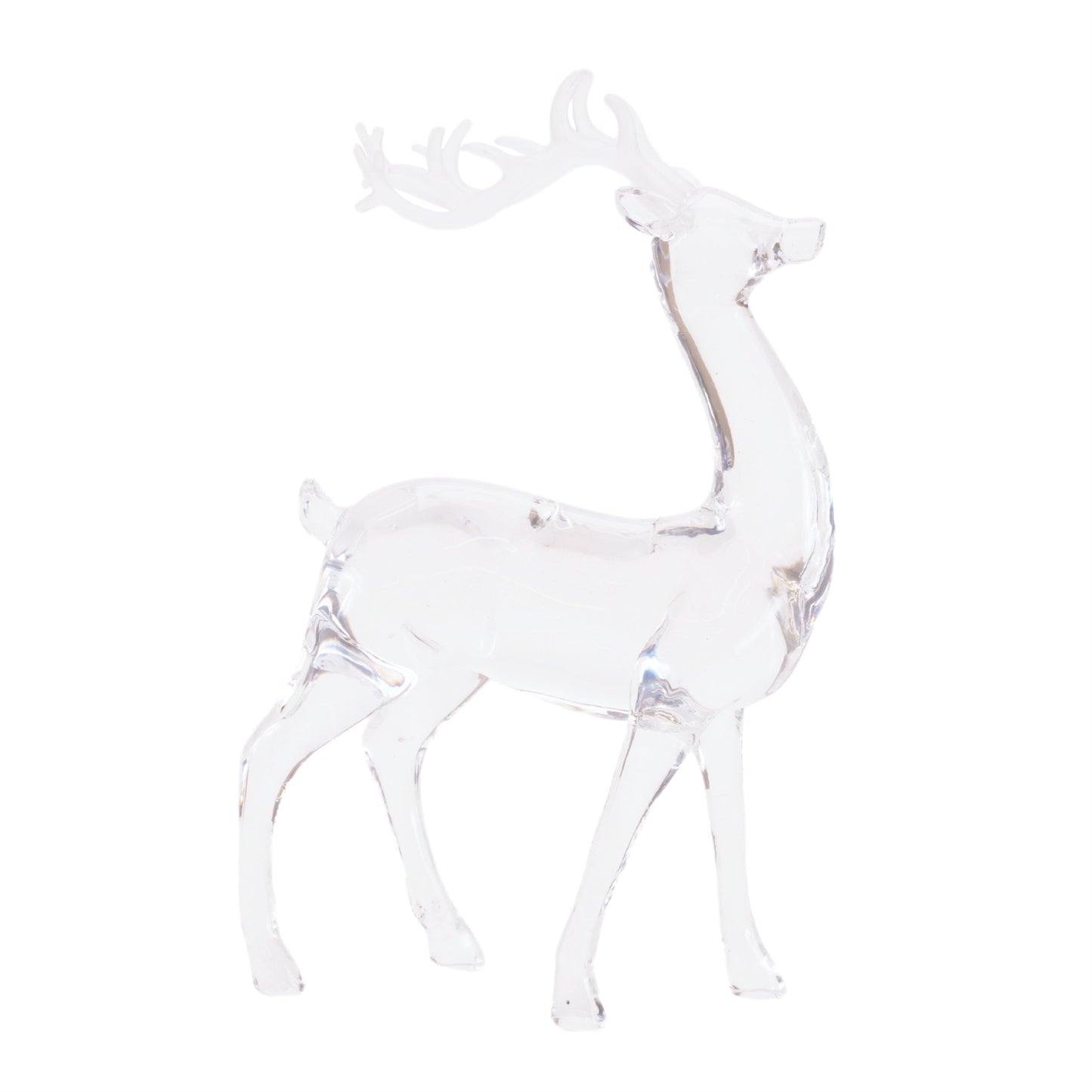 Clear Acrylic Deer Figurines (Set of 2)