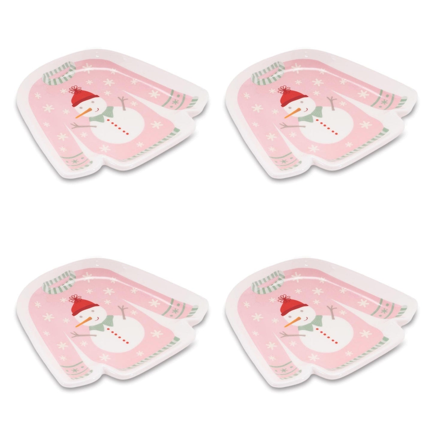 Ceramic Sweater Holiday Trinket Dish (Set of 4)