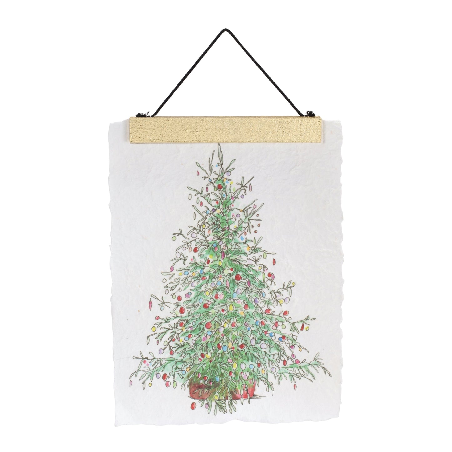 Christmas Tree & Ice Skate Holiday Banner (Set of 2)