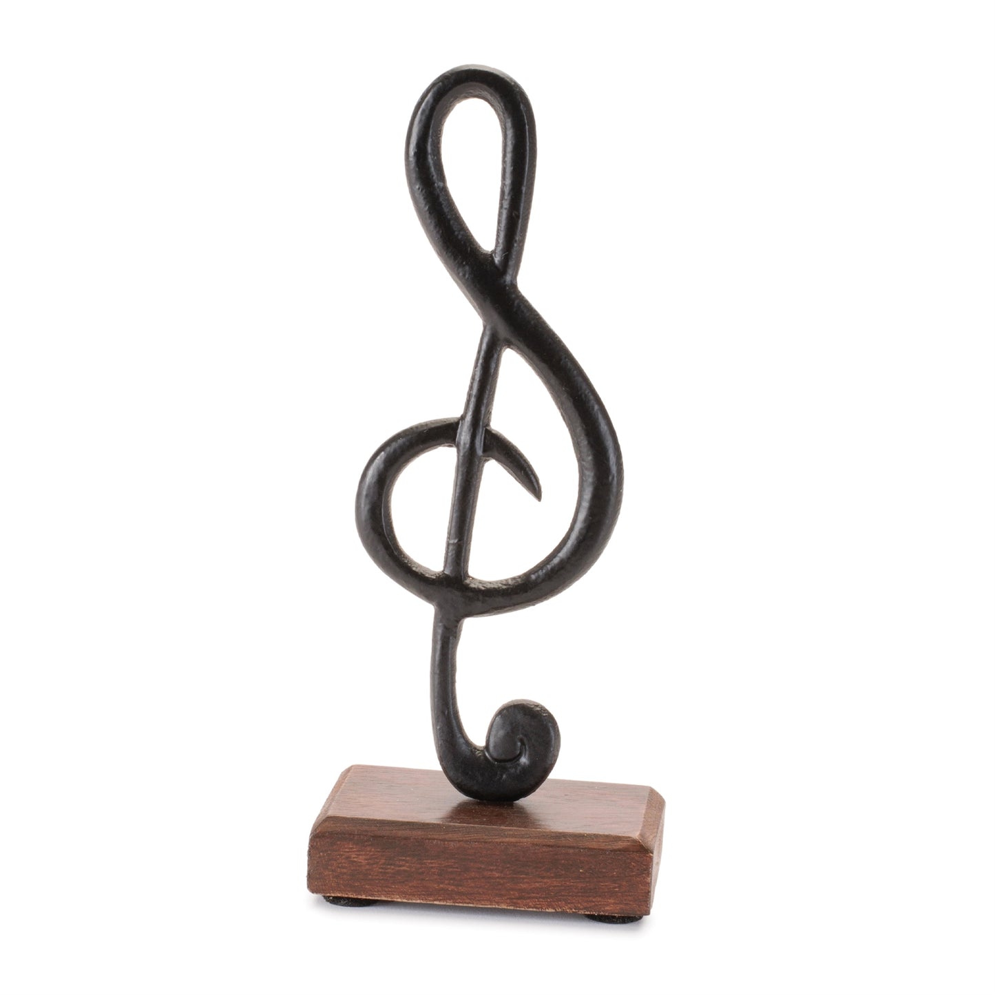 Metal Music Note on Wood Base (Set of 3)