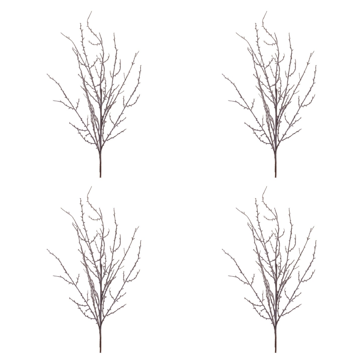 Frosted Snowy Twig Branch (Set of 4)