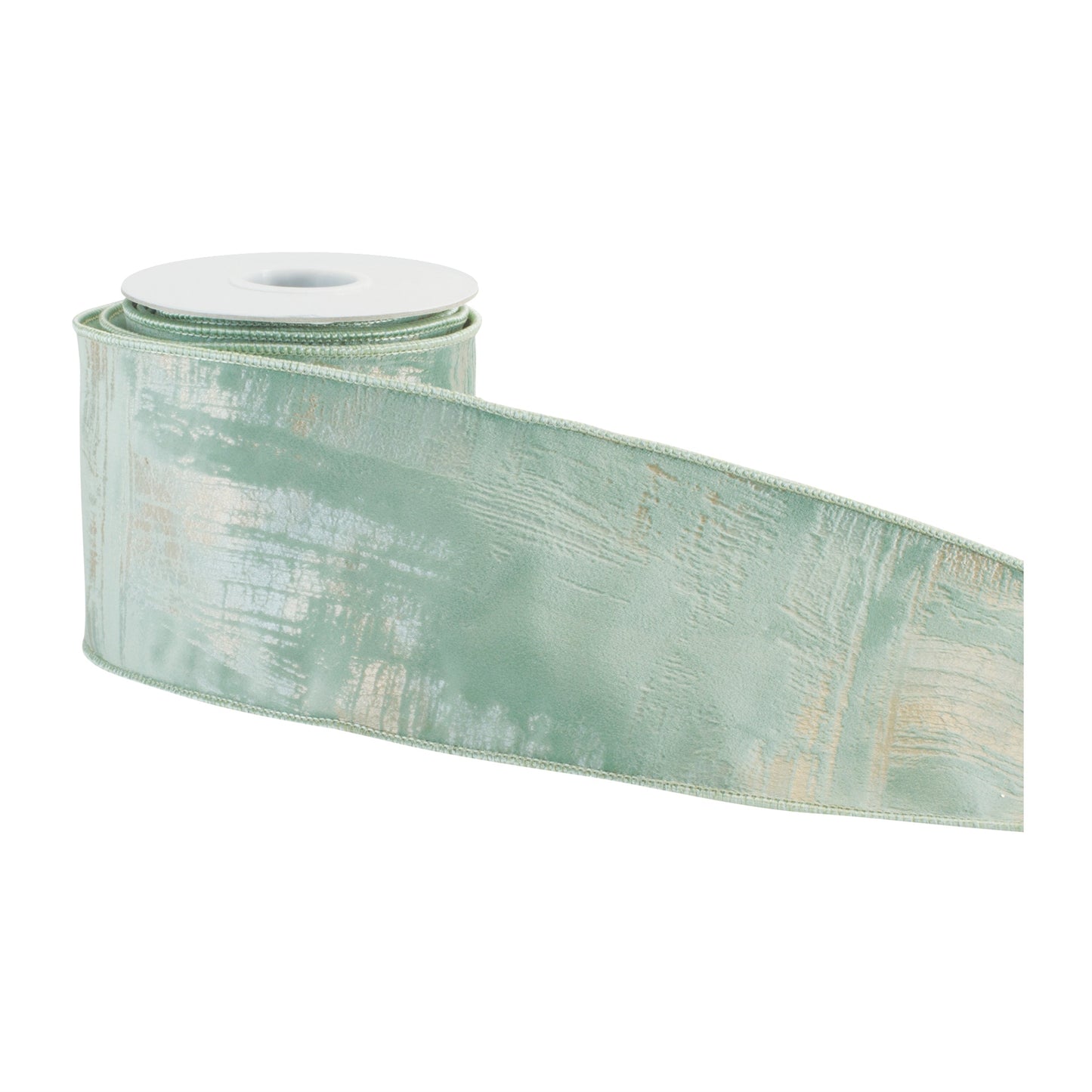 Distressed Brushstroke Wired Ribbon 4" x 5 Yds.