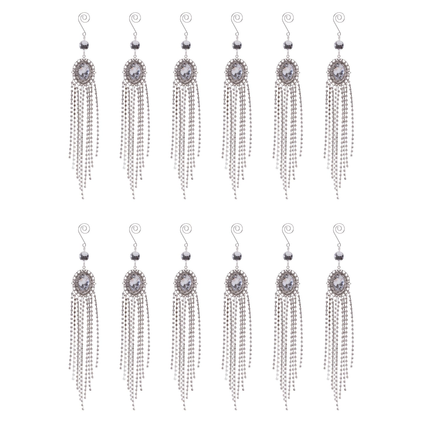 Jewel Drop Ornaments (Set of 12)