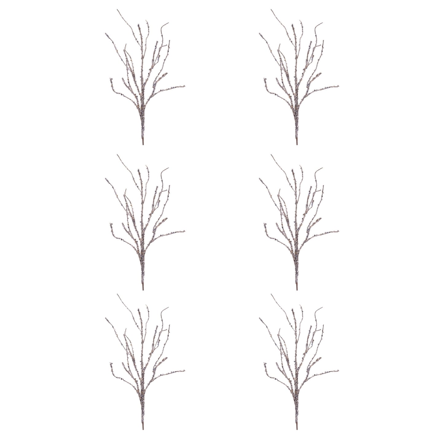 Glittered Twig Branch (Set of 6)