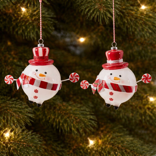 Snowman & Candy Ornament Set (Set of 6)