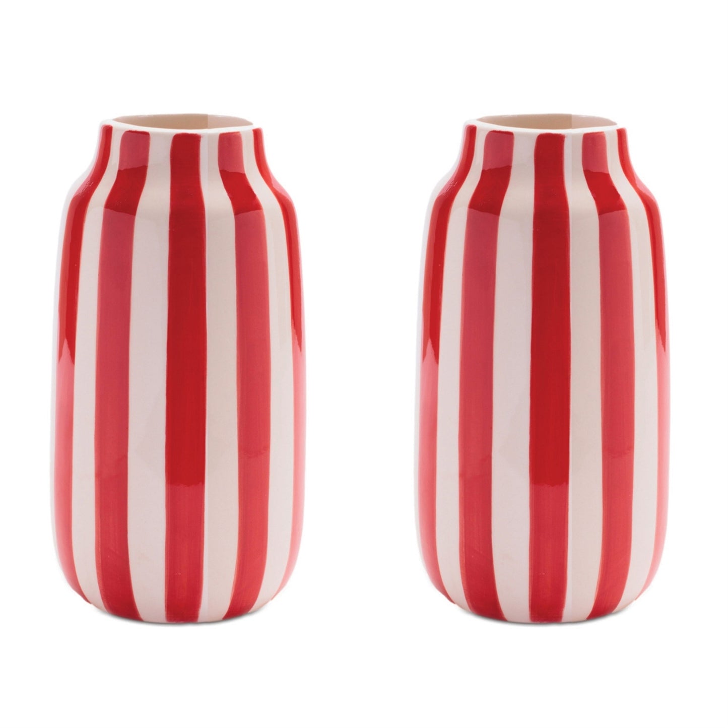 Striped Dolomite Vase (Set of 2)