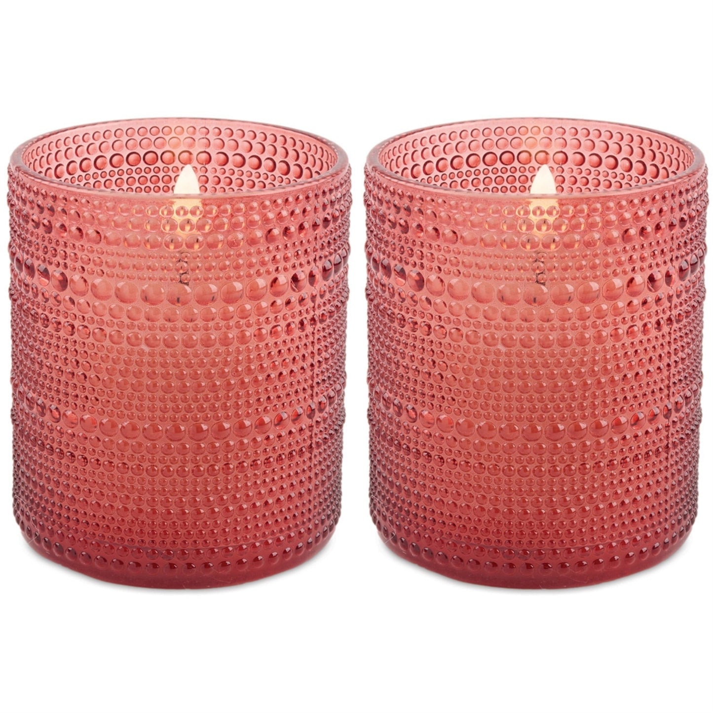 LED Votive Candle in Glass Jar (Set of 2)