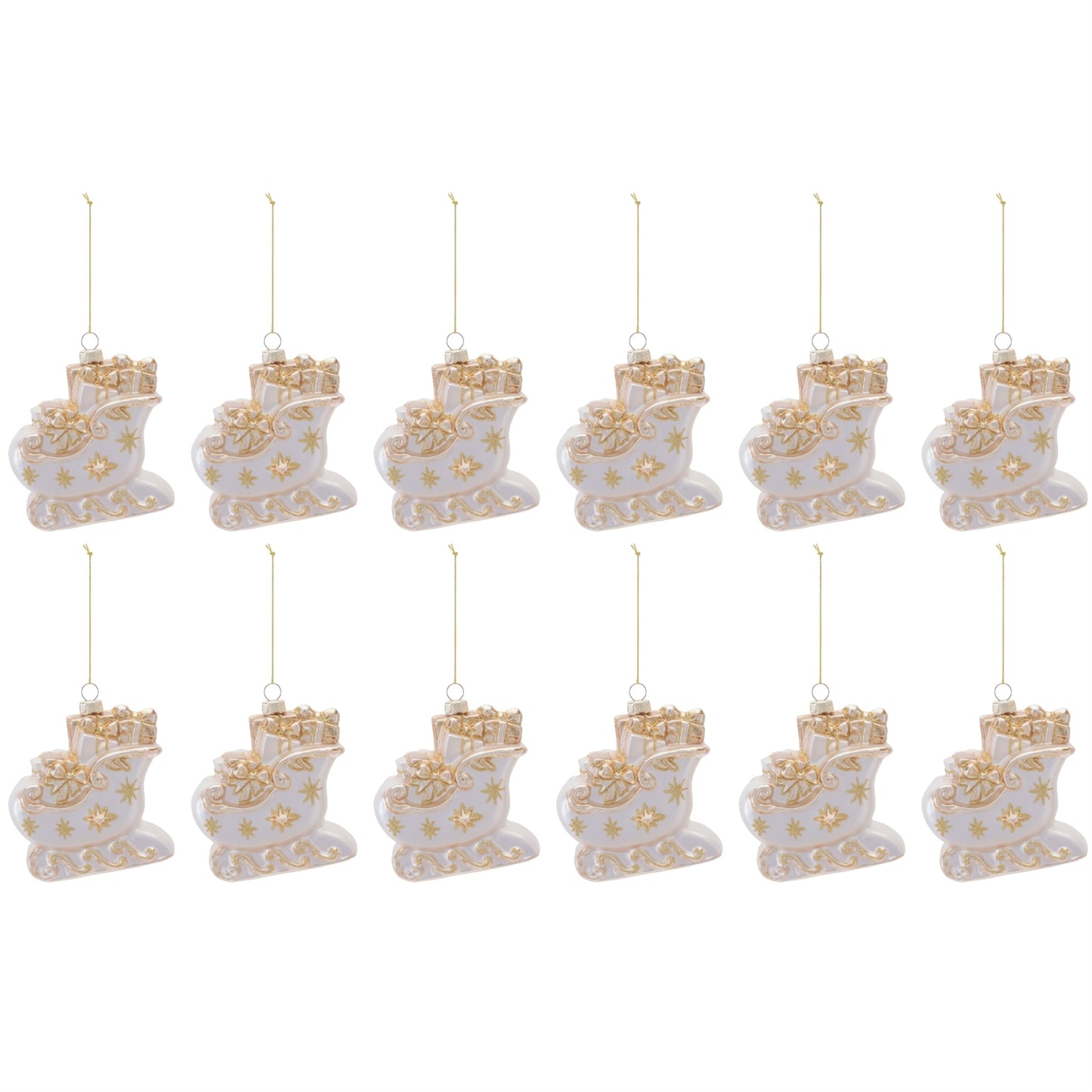 Sleigh Ornament Set (Set of 12)