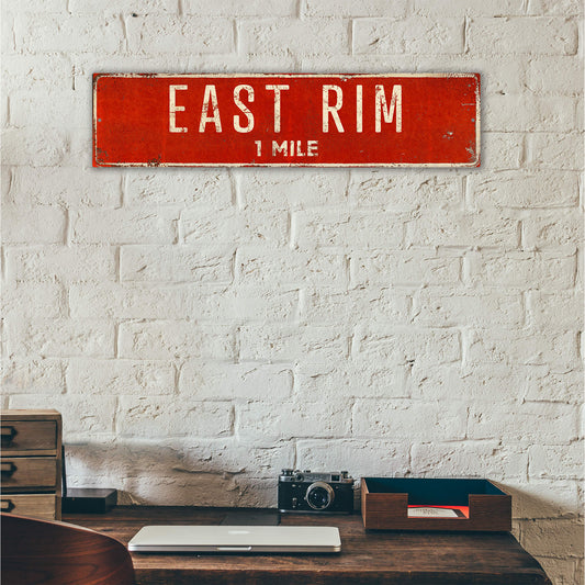 Landmark Classic Custom Signs: Red 2 - Wall Decor
