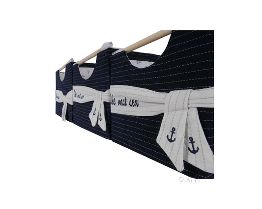 Anne Home - Set of 3 Foldable Fabric Basket