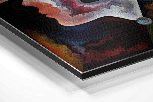 Spiral Thoughts Brushed Aluminium Dibond Wall Art