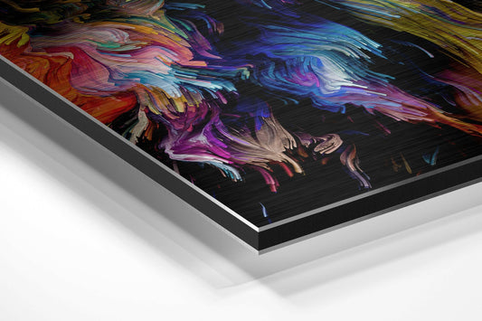 Feel the Music Brushed Aluminium Dibond Wall Art