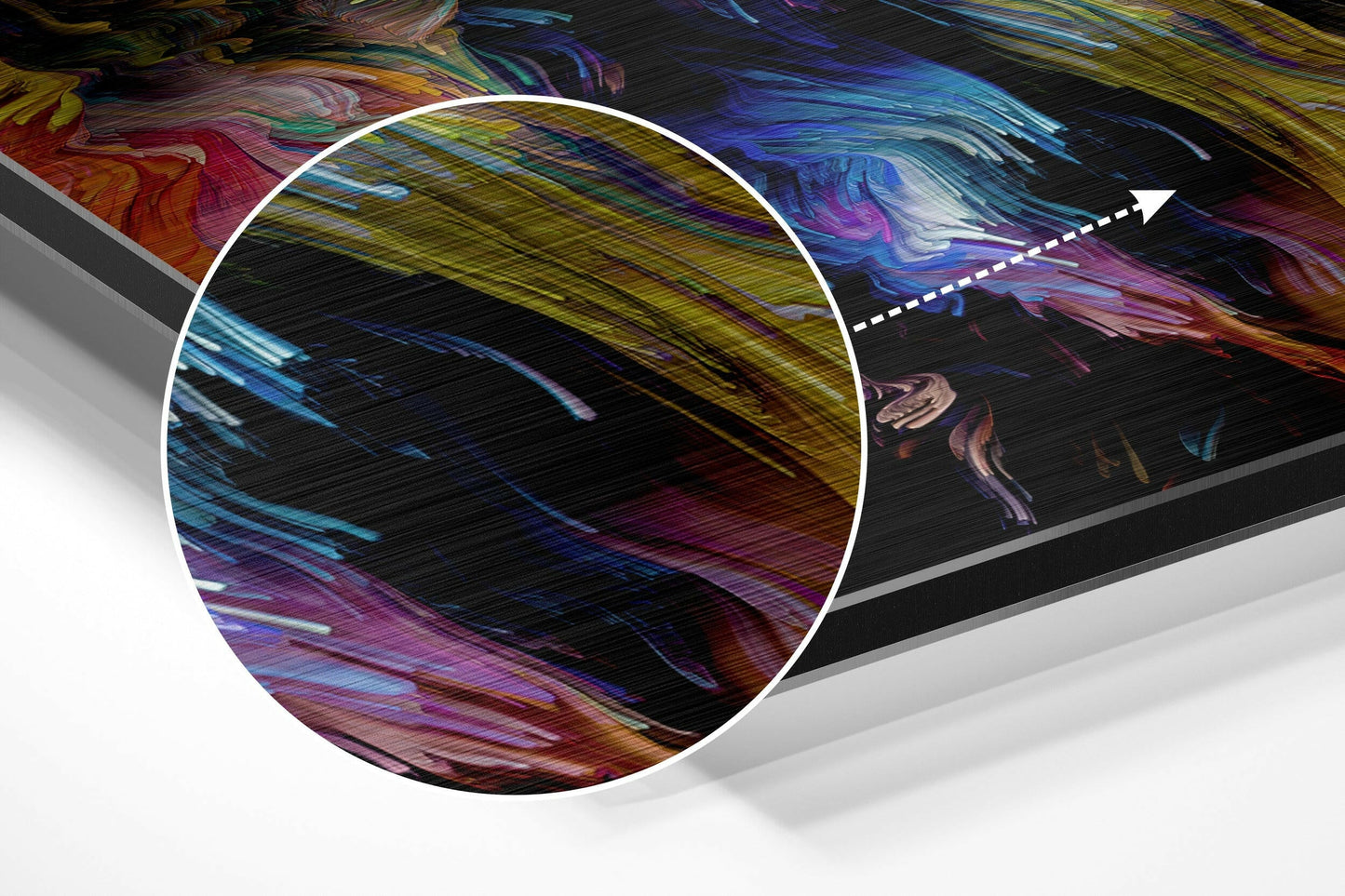Feel the Music Brushed Aluminium Dibond Wall Art