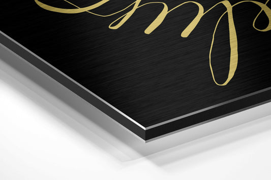 Believe in Impossible Brushed Aluminium Dibond Wall Art