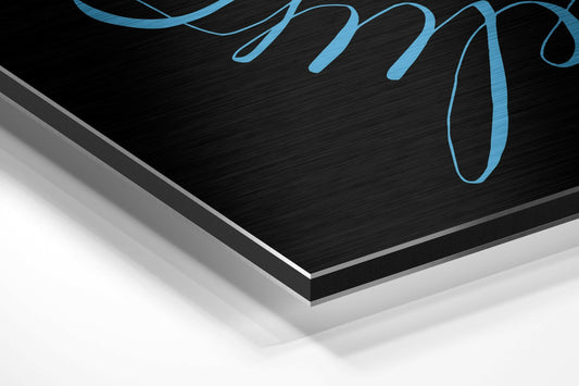 Believe in Impossible Brushed Aluminium Dibond Wall Art