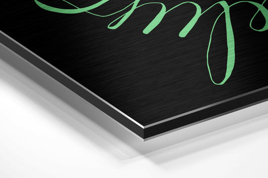 Believe in Impossible Brushed Aluminium Dibond Wall Art