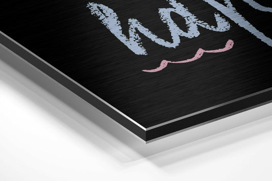 Dream Big Brushed Aluminium Dibond Wall Art