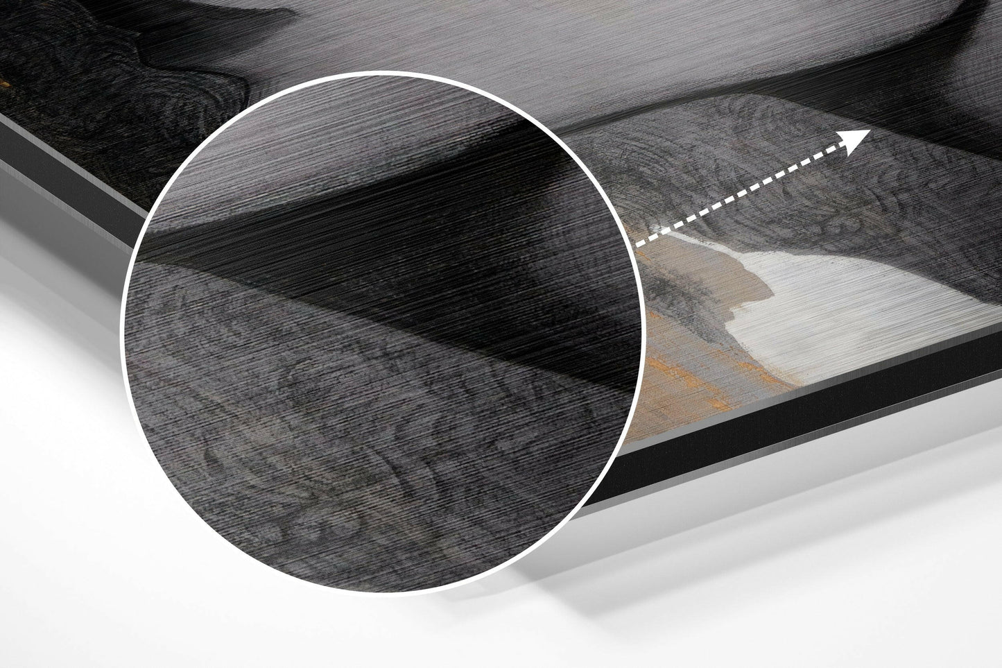 Woman Brushed Aluminium Dibond Wall Art