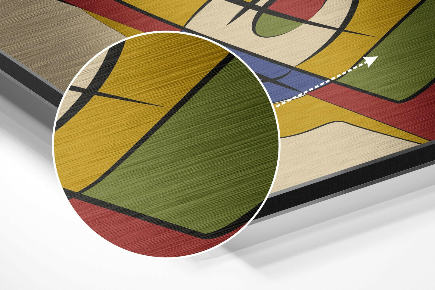 Picasso Style Brushed Aluminium Dibond Wall Art