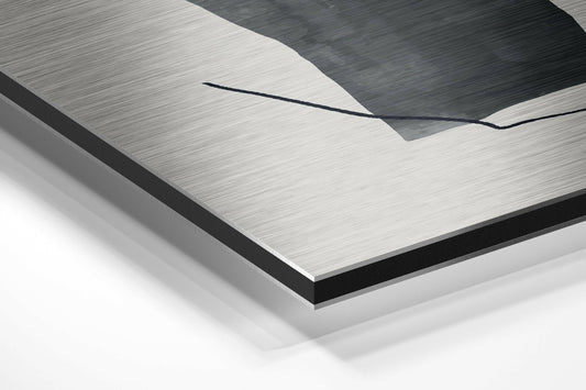 Line Art Brushed Aluminium Dibond Wall Art