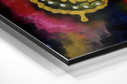 Butterfly Brushed Aluminium Dibond Wall Art