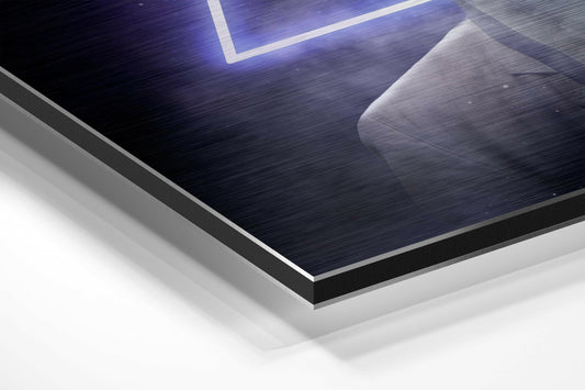 Triangle Thoughts Brushed Aluminium Dibond Wall Art