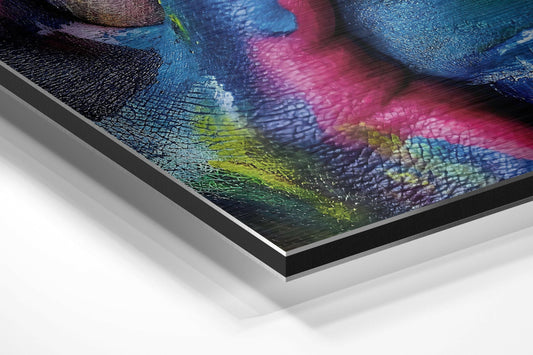 Woman Brushed Aluminium Dibond Wall Art