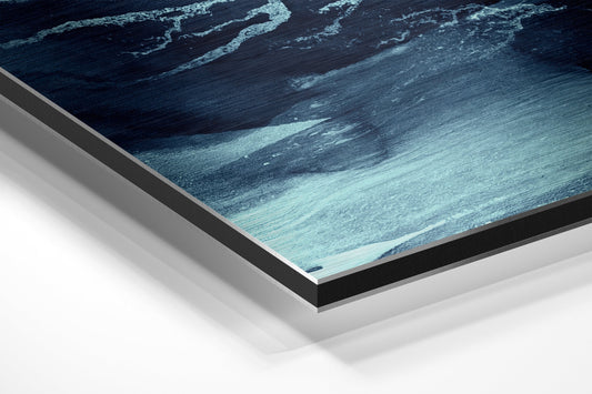 Blue Brushed Aluminium Dibond Wall Art