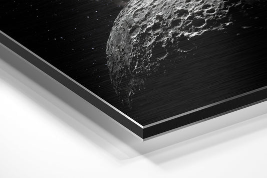 Moon Brushed Aluminium Dibond Wall Art