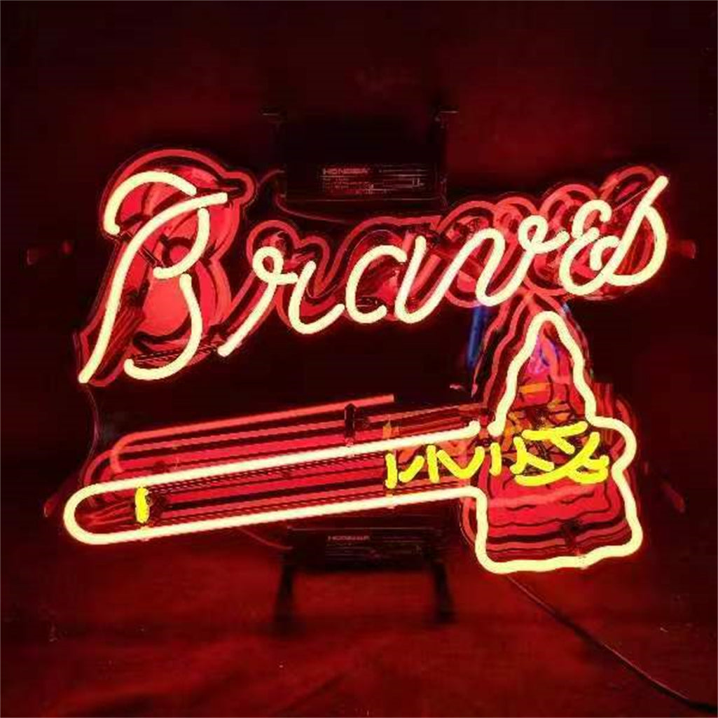 Atlanta Braves Baseball Logo Neon Light Sign