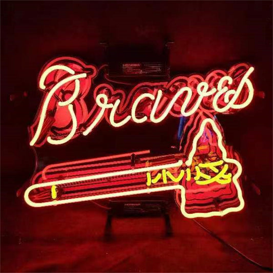 Atlanta Braves Baseball Logo Neon Light Sign