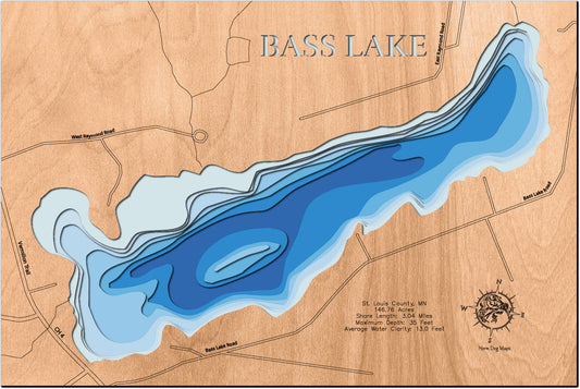 Bass Lake in St. Louis County, Minnesota