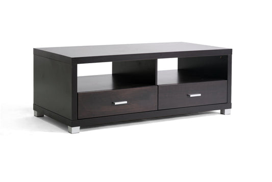 Baxton Studio Derwent Coffee Table with Drawers