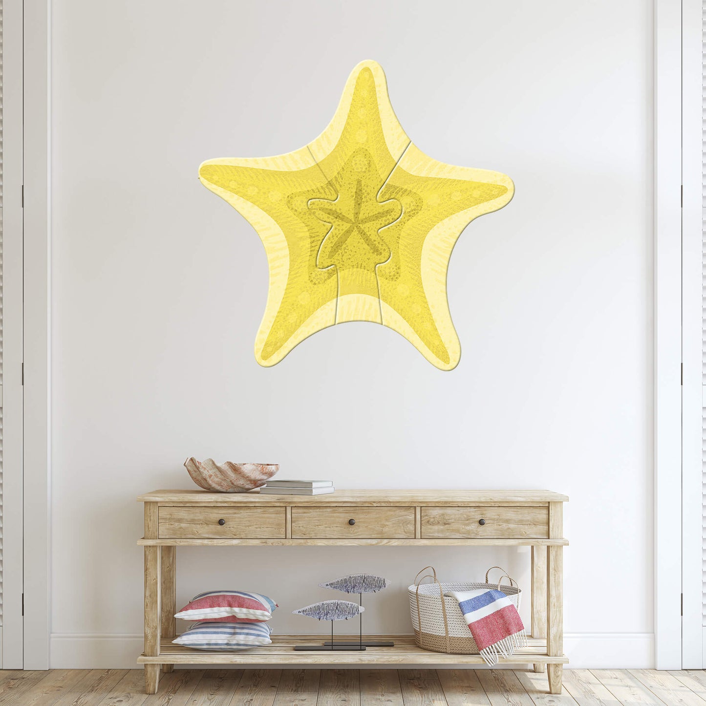 Coastal Starfish - Wood Wall Art