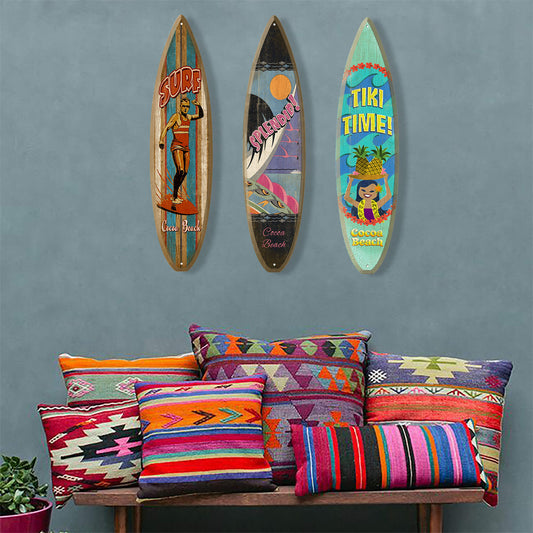 Old School Surfer - Surfboard Wall Art