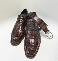 Maurice Chancellor Alligator Oxford - Brown