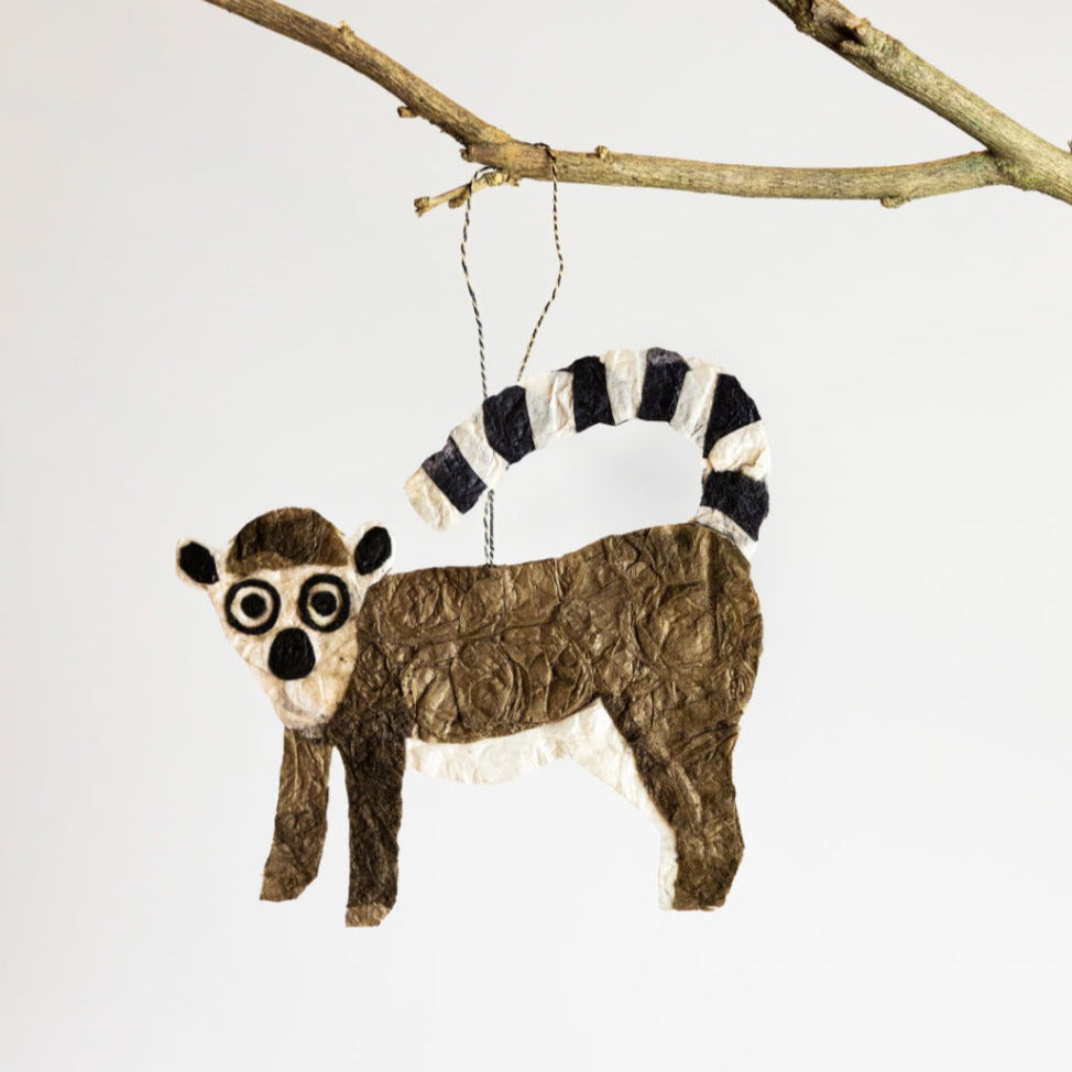 Ring-Tailed Lemur Ornament - Full Body