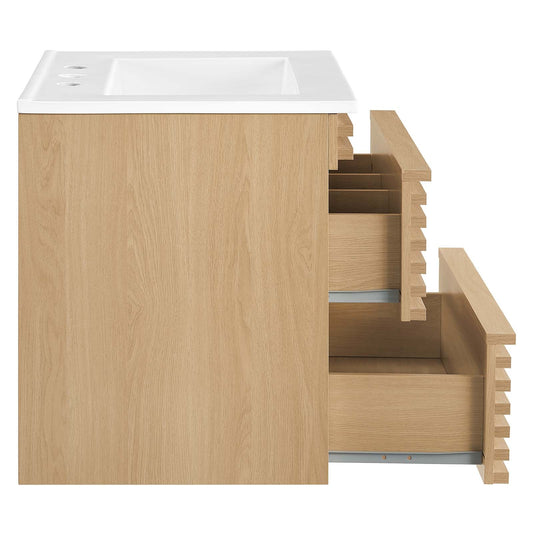Render 24" Wall-Mount Bathroom Vanity by Modway