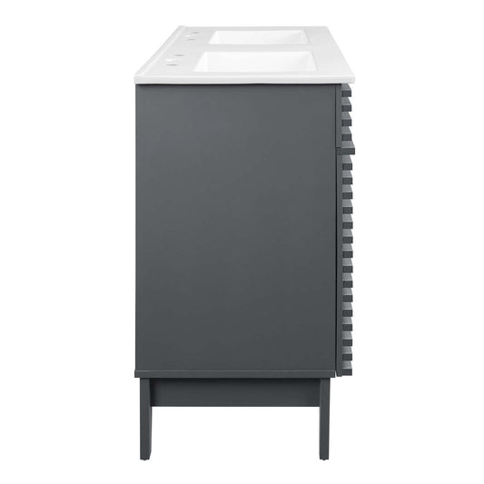 Render 48" Double Sink Bathroom Vanity by Modway