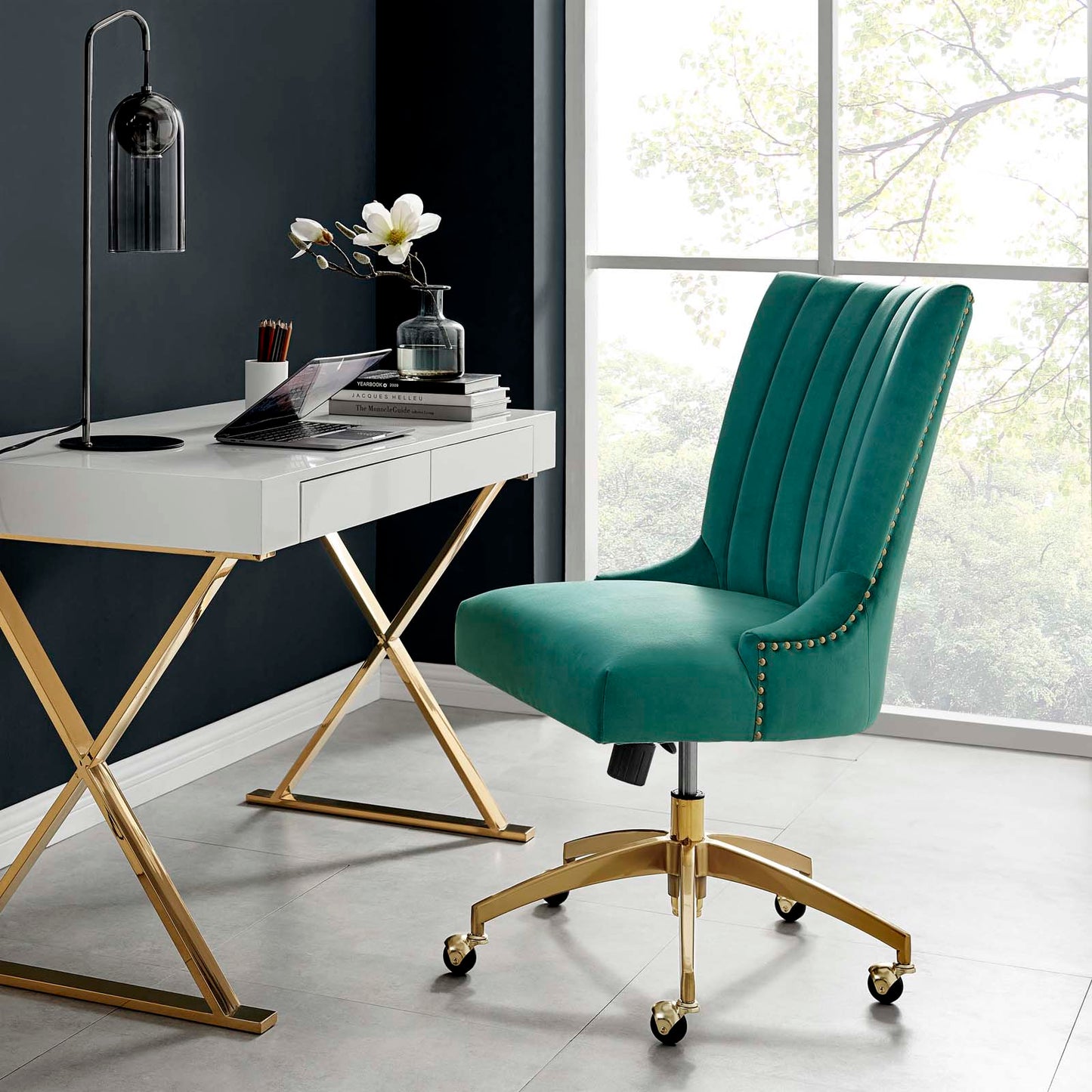 Empower Channel Tufted Performance Velvet Office Chair by Modway