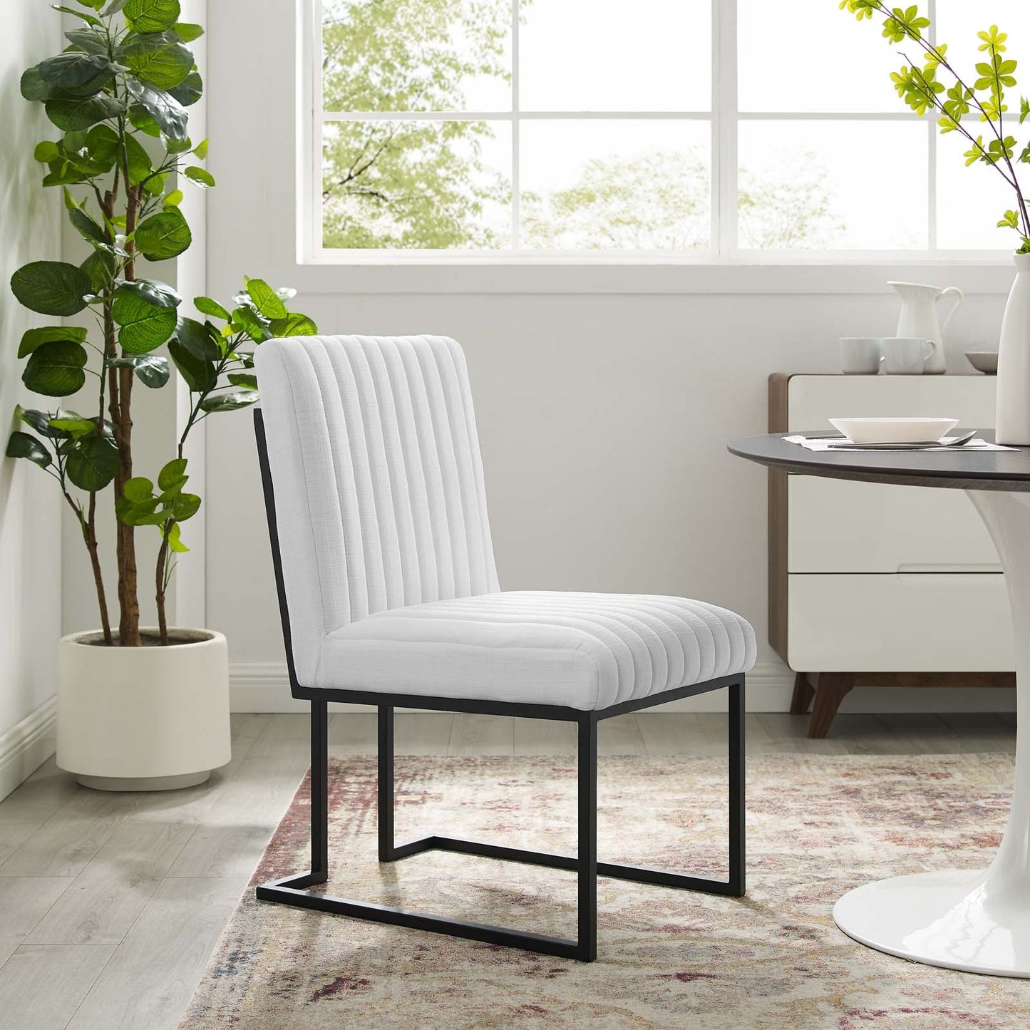 Indulge Channel Tufted Fabric Dining Chair by Modway