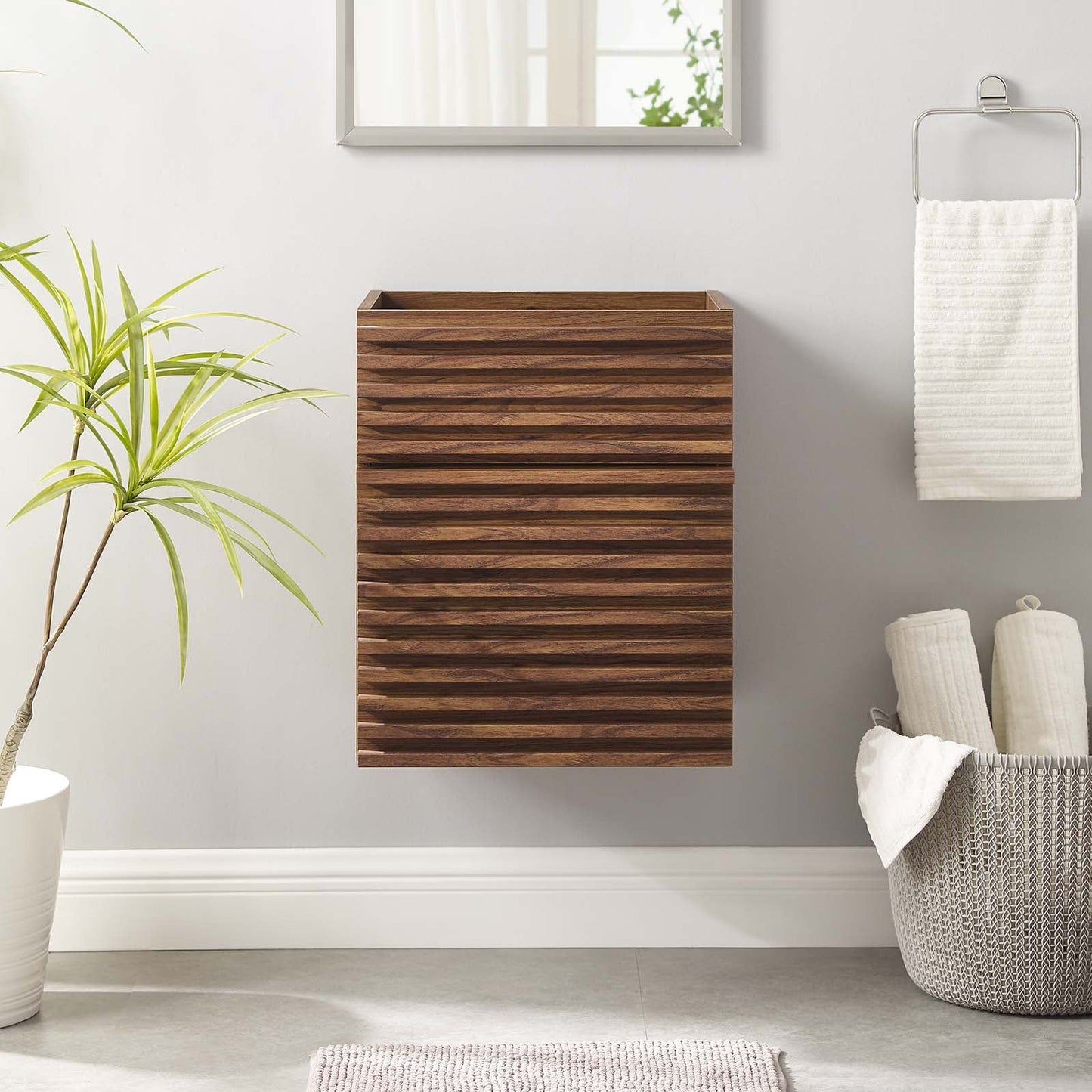 Render 18" Wall-Mount Bathroom Vanity Cabinet (Sink Basin Not Included) by Modway