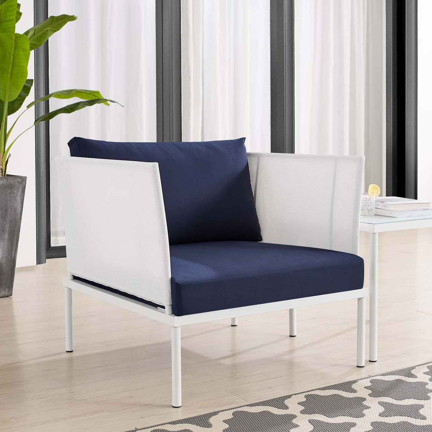 Harmony Sunbrella¨ Outdoor Patio Aluminum Armchair by Modway