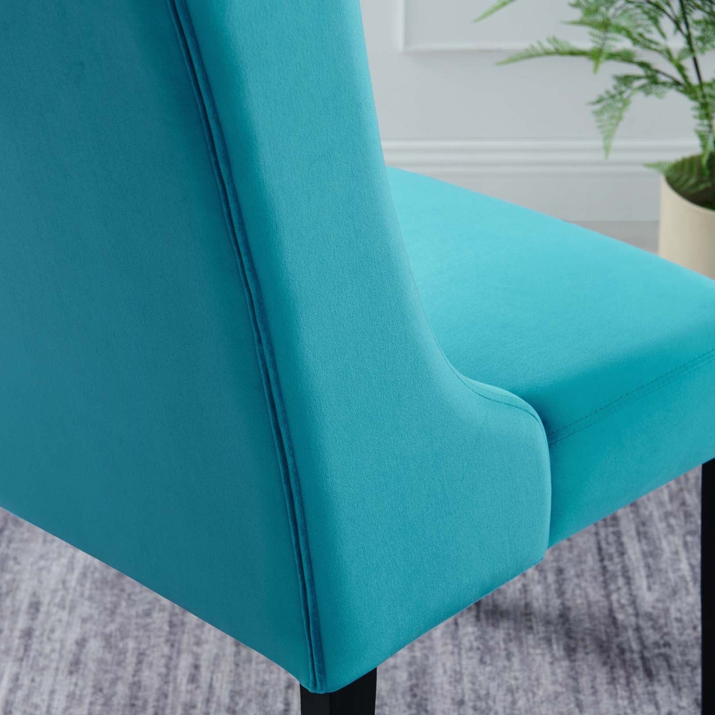 Baronet Performance Velvet Dining Chairs Set of 2 by Modway