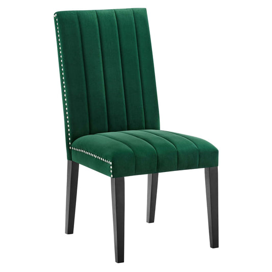Catalyst Performance Velvet Dining Side Chairs Set of 2 by Modway
