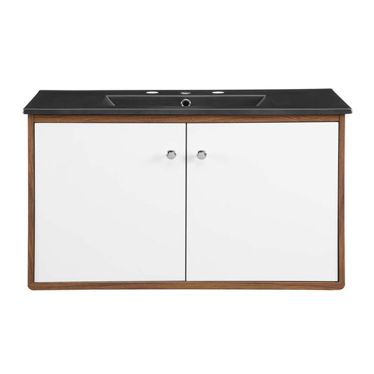 Transmit 36" Wall-Mount Bathroom Vanity by Modway