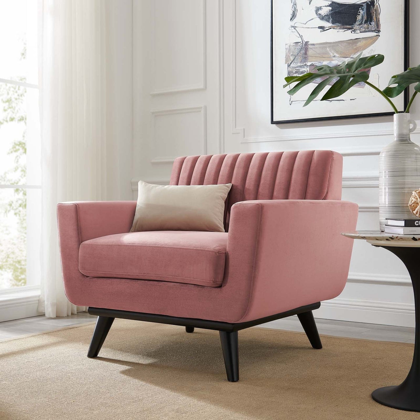 Engage Channel Tufted Performance Velvet Armchair by Modway