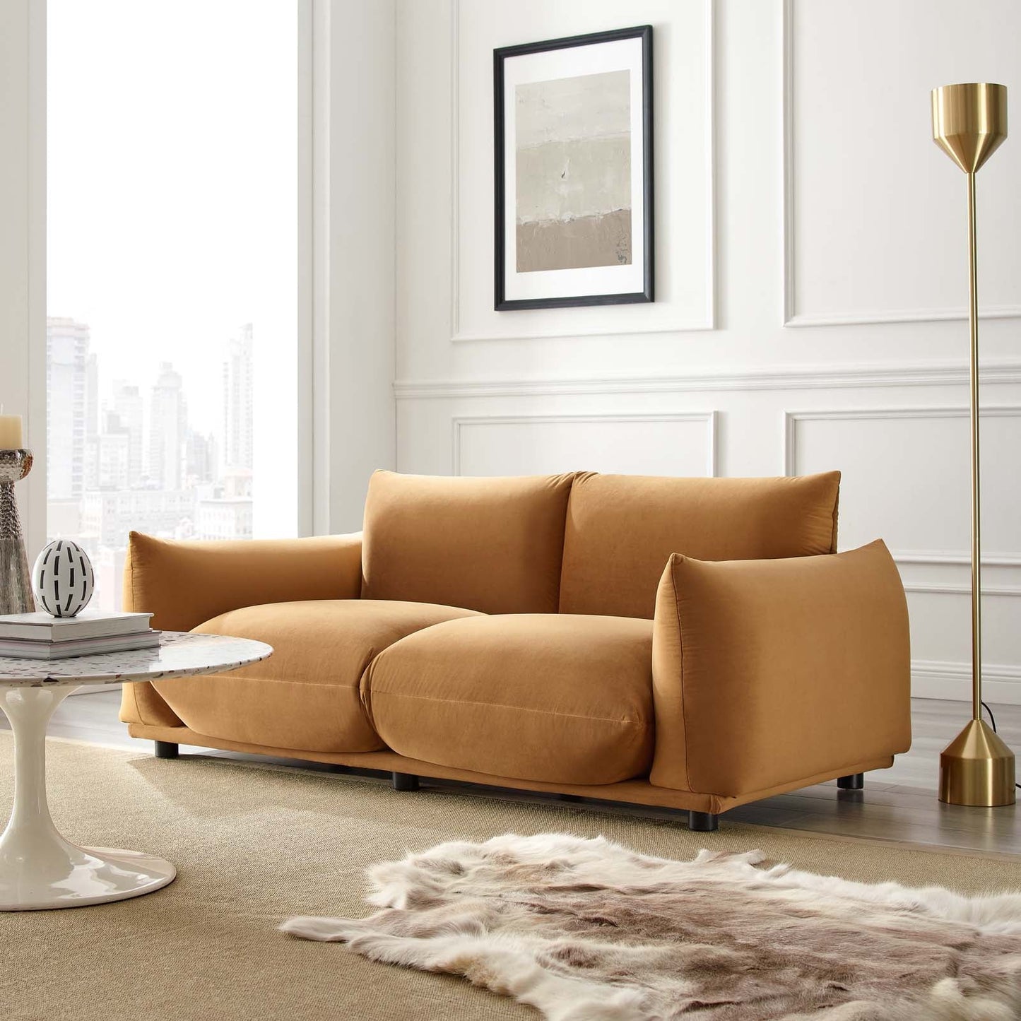 Copious Performance Velvet Loveseat by Modway