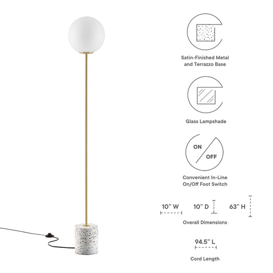 Logic Terrazzo Floor Lamp by Modway